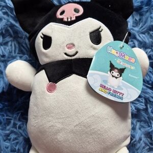Hello Kitty Kuromi Plush Toy Black Pink White